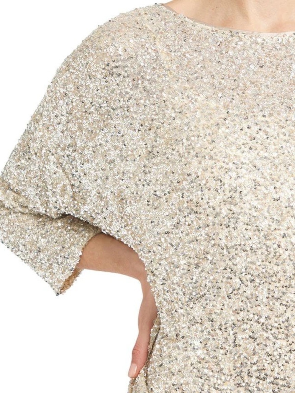 Never Fully Dressed Sequin Jem Dress in Champagne - Picture 7 of 12